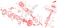 KRUKAS/ZUIGER(V6) voor Honda ACCORD 3.5SIR 4 deuren 5-traps automatische versnellingsbak 2010