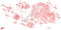 MOTOR BEVESTIGING BEUGEL(2.4L) voor Honda ACCORD VTI-L 4 deuren 5-traps automatische versnellingsbak 2011