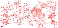 MOTOR BEVESTIGINGEN(2.0L)(AT) voor Honda ACCORD 2.0EX 4 deuren 5-traps automatische versnellingsbak 2010