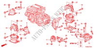 MOTOR BEVESTIGINGEN(3.5L) voor Honda ACCORD 3.5 4 deuren 5-traps automatische versnellingsbak 2009