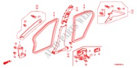 PILAAR AFWERKING(RH) voor Honda ACCORD 2.0VTI 4 deuren 5-traps automatische versnellingsbak 2011