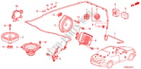 RADIO ANTENNE/LUIDSPREKER(RH) voor Honda ACCORD VTI-L 4 deuren 5-traps automatische versnellingsbak 2011
