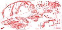 VLOER/BINNEN PANELEN voor Honda ACCORD 2.0EX 4 deuren 5-versnellings handgeschakelde versnellingsbak 2011