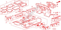 VLOERMAT voor Honda ACCORD VTI-L 4 deuren 5-traps automatische versnellingsbak 2011