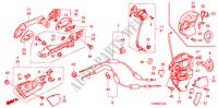VOOR PORTIER SLOTEN/BUITEN HENDEL voor Honda ACCORD 2.4 4 deuren 5-traps automatische versnellingsbak 2010