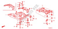 VOOR SUB FRAME/ACHTER BALK(RH) voor Honda ACCORD 3.5SIR 4 deuren 5-traps automatische versnellingsbak 2011
