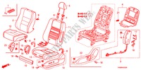 VOOR ZITTING(L.)(RH) voor Honda ACCORD VTI-L 4 deuren 5-traps automatische versnellingsbak 2011