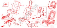 VOOR ZITTING(R.)(RH) voor Honda ACCORD 3.5SIR 4 deuren 5-traps automatische versnellingsbak 2011