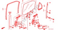ACHTER PORTIER RAMEN voor Honda CIVIC 1.6IES 4 deuren 5-versnellings handgeschakelde versnellingsbak 1998