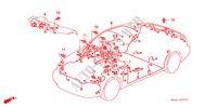 BEDRADINGSBUNDEL(RH) voor Honda BALLADE BASE 4 deuren 5-versnellings handgeschakelde versnellingsbak 1998