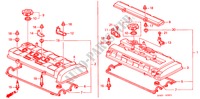 CILINDERKOP AFDEKKING(2) voor Honda BALLADE 180I 4 deuren 4-traps automatische versnellingsbak 1999