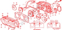 COMBINATIEMETER KOMPONENTEN(NS) voor Honda BALLADE 150I 4 deuren 4-traps automatische versnellingsbak 1997