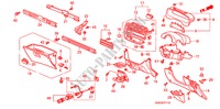 INSTRUMENTEN AFWERKING(RH) voor Honda BALLADE 180I 4 deuren 4-traps automatische versnellingsbak 1998