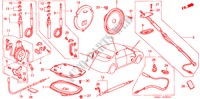 RADIO ANTENNE/LUIDSPREKER voor Honda CIVIC 1.6IES 4 deuren 5-versnellings handgeschakelde versnellingsbak 1998