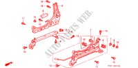 V. ZITTING COMPONENTEN (R.)(1) voor Honda BALLADE BASE 4 deuren 5-versnellings handgeschakelde versnellingsbak 1998