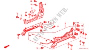 V. ZITTING COMPONENTEN (R.)(2) voor Honda CIVIC VTI 4 deuren 4-traps automatische versnellingsbak 1999
