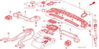 VERWARMING KANAAL(RH) voor Honda BALLADE 180I 4 deuren 4-traps automatische versnellingsbak 1998