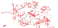 ACHTER ONDER ARM voor Honda CIVIC VTI 4 deuren 5-versnellings handgeschakelde versnellingsbak 2000