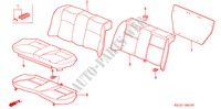 ACHTER ZITTING(1) voor Honda CIVIC EX 4 deuren 4-traps automatische versnellingsbak 2000