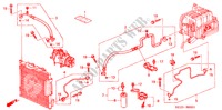 AIRCONDITIONER (SLANGEN/PIJPEN) (RH) voor Honda BALLADE 160I 4 deuren 5-versnellings handgeschakelde versnellingsbak 2000