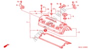 CILINDERKOP AFDEKKING(1) voor Honda CIVIC 1.4IS 4 deuren 4-traps automatische versnellingsbak 2000