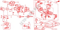 COMBINATIESCHAKELAAR(RH) voor Honda CIVIC EXI-S 4 deuren 4-traps automatische versnellingsbak 2000