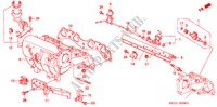 INLAAT SPRUITSTUK(2) voor Honda CIVIC BASE 4 deuren 4-traps automatische versnellingsbak 2000
