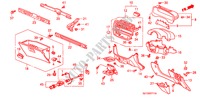 INSTRUMENTEN AFWERKING(RH) voor Honda CIVIC EXI-S 4 deuren 4-traps automatische versnellingsbak 2000