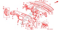 INSTRUMENTEN PANEEL(LH) voor Honda CIVIC EXI 4 deuren 5-versnellings handgeschakelde versnellingsbak 2000