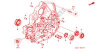 KOPPELING BEHUIZING (1) voor Honda CIVIC VTIE LEV 4 deuren 5-versnellings handgeschakelde versnellingsbak 2000