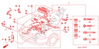 MOTOR BEDRADINGSBUNDEL (LH) voor Honda CIVIC 1.4IS 4 deuren 4-traps automatische versnellingsbak 2000