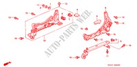 V. ZITTING COMPONENTEN (L.)(1) voor Honda BALLADE 150I 4 deuren 5-versnellings handgeschakelde versnellingsbak 2000