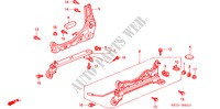 V. ZITTING COMPONENTEN (R.)(1) voor Honda BALLADE BASE 4 deuren 5-versnellings handgeschakelde versnellingsbak 2000