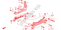 V. ZITTING COMPONENTEN (R.)(2) voor Honda CIVIC VTI 4 deuren 5-versnellings handgeschakelde versnellingsbak 2000