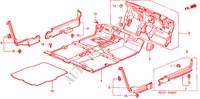 VLOERMAT voor Honda CIVIC VTI 4 deuren 4-traps automatische versnellingsbak 2000