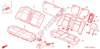ACHTER ZITTING(1) voor Honda CIVIC VTR 4 deuren 4-traps automatische versnellingsbak 2001