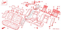 ACHTER ZITTING(2) voor Honda CIVIC GLI 4 deuren 5-versnellings handgeschakelde versnellingsbak 2003