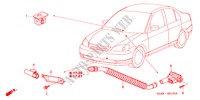 AIRCONDITIONER (SENSOR) voor Honda CIVIC 1.6ES 4 deuren 4-traps automatische versnellingsbak 2001
