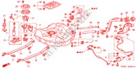 BRANDSTOF TANK(2) voor Honda CIVIC VTI 4 deuren 4-traps automatische versnellingsbak 2001