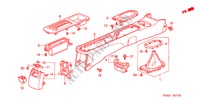 CONSOLE(1) voor Honda CIVIC 1.4S 4 deuren 4-traps automatische versnellingsbak 2001