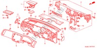 INSTRUMENTEN PANEEL(RH) voor Honda CIVIC VTI 4 deuren 5-versnellings handgeschakelde versnellingsbak 2002