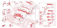 MOTOR BEDRADINGSBUNDEL(LH) voor Honda CIVIC 1.4I 4 deuren 4-traps automatische versnellingsbak 2001