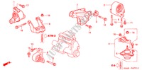 MOTOR BEVESTIGINGEN(AT) (1) voor Honda CIVIC VTI 4 deuren 4-traps automatische versnellingsbak 2001
