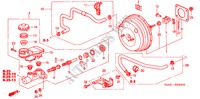 REM HOOFDCILINDER/ HOOFDSPANNING(LH) voor Honda CIVIC VTI 4 deuren 4-traps automatische versnellingsbak 2001