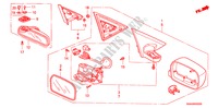 SPIEGEL(AUTOMATISCHE DRAAI) voor Honda CIVIC VTI 4 deuren 5-versnellings handgeschakelde versnellingsbak 2002