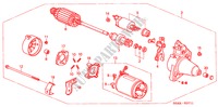 STARTMOTOR(DENSO) (2) voor Honda CIVIC 1.4S 4 deuren 4-traps automatische versnellingsbak 2004