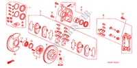 VOOR REM(2) voor Honda CIVIC 1.6LS 4 deuren 4-traps automatische versnellingsbak 2003