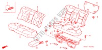 ACHTER ZITTING(VAST TYPE) (2) voor Honda CITY S 4 deuren CVT versnellingsbak 2005
