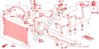 AIRCONDITIONER (SLANGEN/PIJPEN) (LH) voor Honda CITY S 4 deuren CVT versnellingsbak 2005