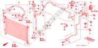 AIRCONDITIONER (SLANGEN/PIJPEN) (RH) voor Honda CITY EXI 4 deuren CVT versnellingsbak 2003